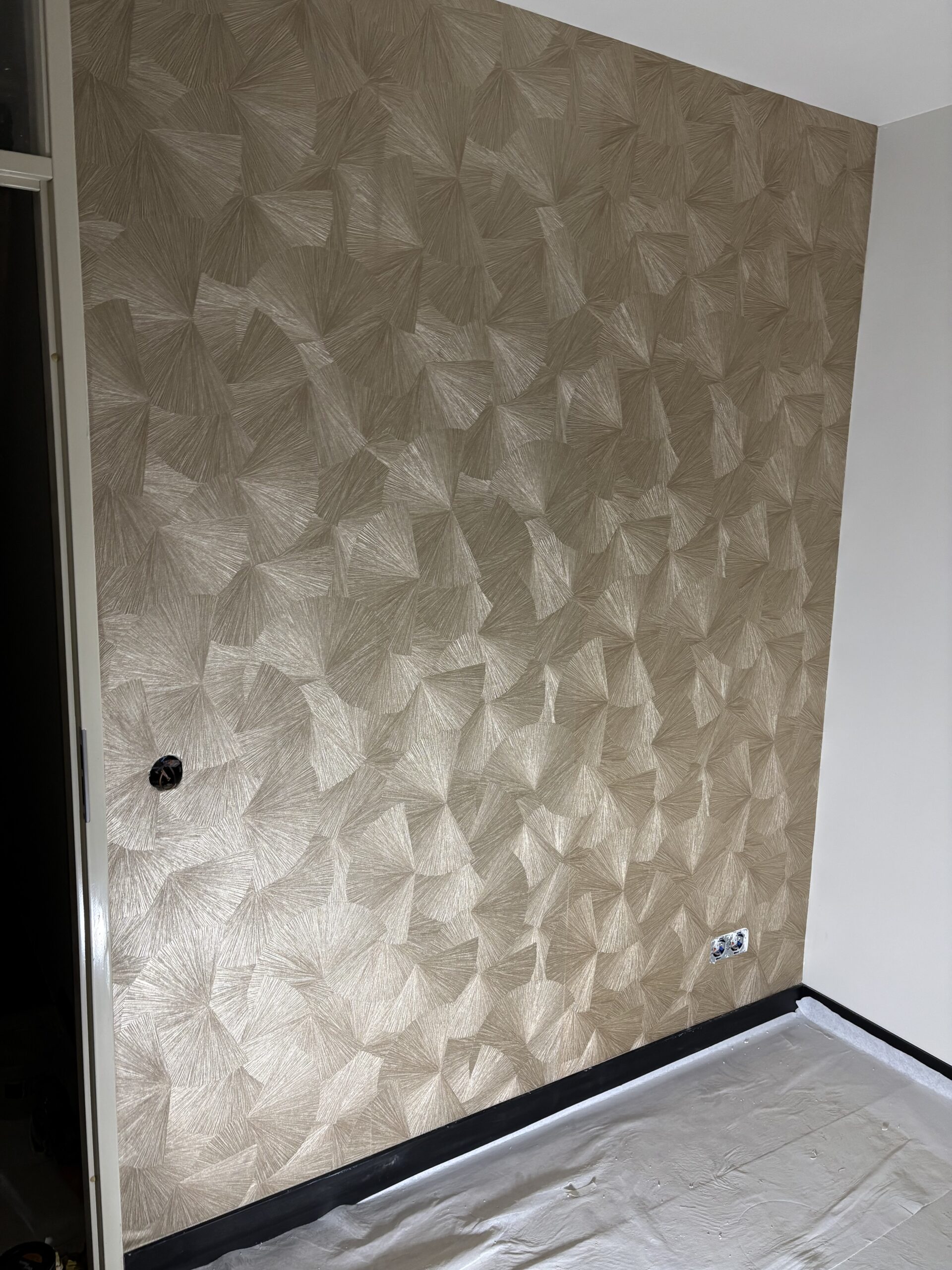 Behangen glasvlies woonkamer - D.B.A Dienstverlening